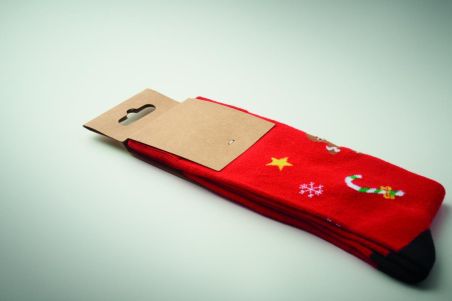 Par de calcetines de Navidad L Ecológica Personalizada 7CX1575