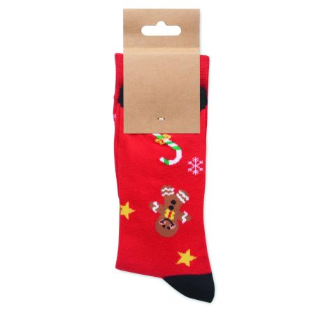 Par de calcetines de Navidad L Ecológica Personalizada 7CX1575