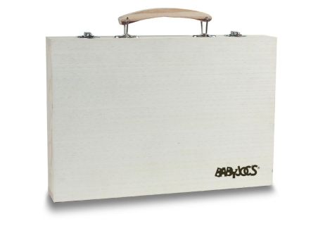 Set pinturas en caja de madera Ecológica Personalizada 7IT2369