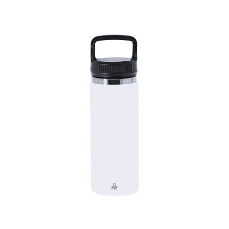 Bidón inox reciclado 550 ml mosquetón BPA free