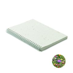Libreta A5 tapas de semillas Ecológica Personalizada 7MO2083 - Producto ecológico