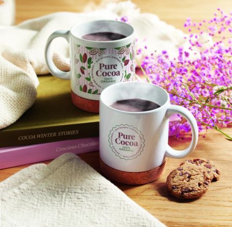 Taza cerámica de corcho 280 ml Ecológica Personalizada 7MO2101