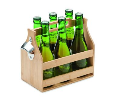 Caja de bambú para 6 cervezas Ecológica...