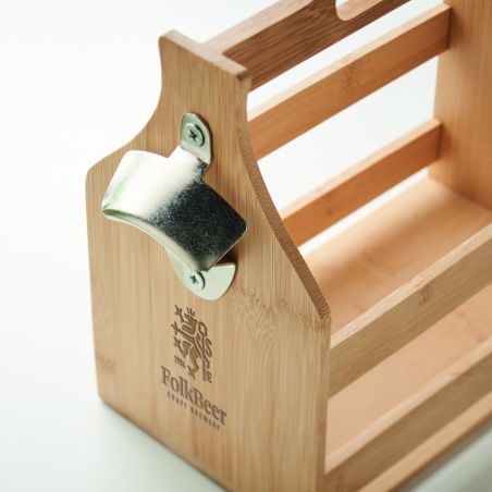 Caja de bambú para 6 cervezas Ecológica Personalizada 7MO2110