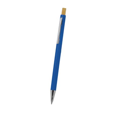 Bolígrafo bambú ABS clip metálico