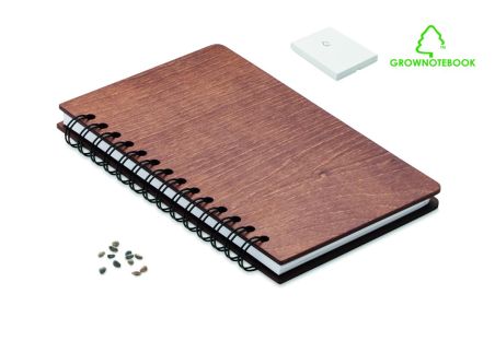 Libreta A5 Abedul GROWBOOK™ Ecológica Personalizada 7MO2251