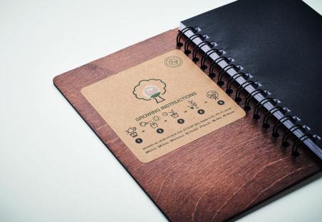 Libreta A5 Abedul GROWBOOK™ Ecológica Personalizada 7MO2251