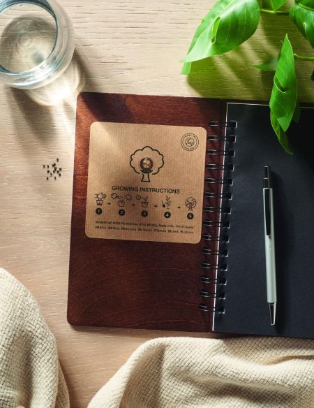 Libreta A5 Abedul GROWBOOK™ Ecológica Personalizada 7MO2251
