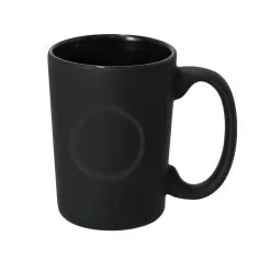 Taza cerámica 400 ml mate relieve marcaje láser
