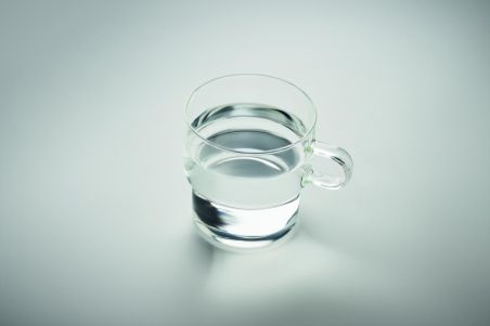 Taza de borosilicato. 300ml Ecológica Personalizada 7MO2348