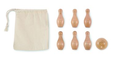 Mini juego de bolos de madera Ecológico...