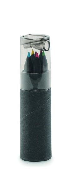 Estuche con 6 lápices de color Ecológico Personalizado 7MO2468