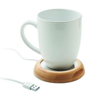 Taza de bambú con USB Ecológica Personalizada...