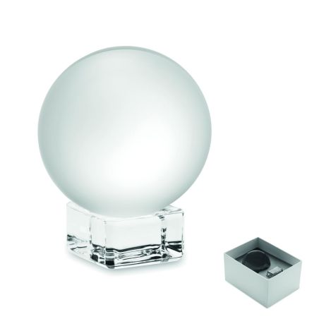 Premio redondo de cristal Ecológico Personalizado 7MO2655