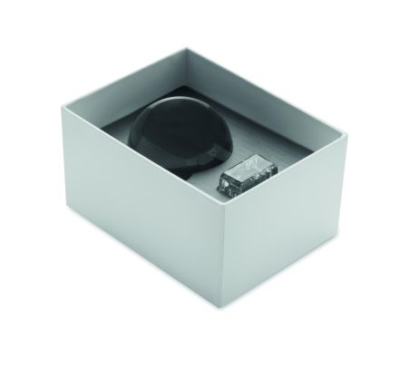 Premio redondo de cristal Ecológico Personalizado 7MO2655