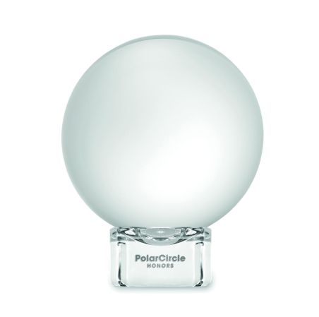 Premio redondo de cristal Ecológico Personalizado 7MO2655