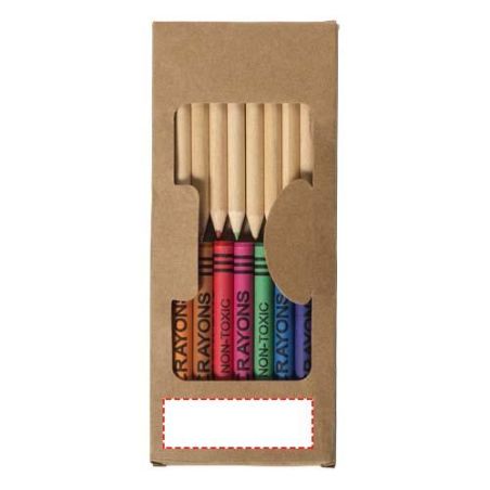 Set de 19 lápices y ceras Ecológica Personalizada 6106788