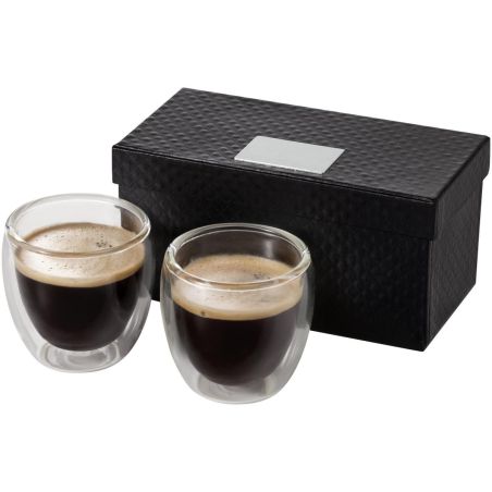 Set de 2 tazas espresso de cristal Ecológica Personalizada 6112511