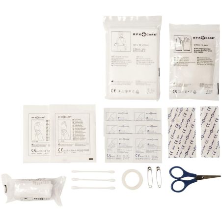 Bolsa impermeable con 30 elementos de primeros auxilios Ecológica Personalizada 6122006