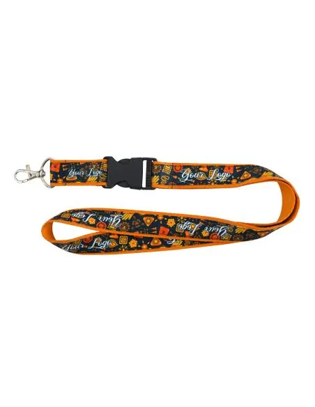 Lanyard doble con hebilla de plástico