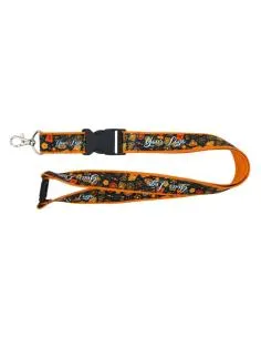 Lanyard de poliéster con hebilla de plástico y cierre de seguridad