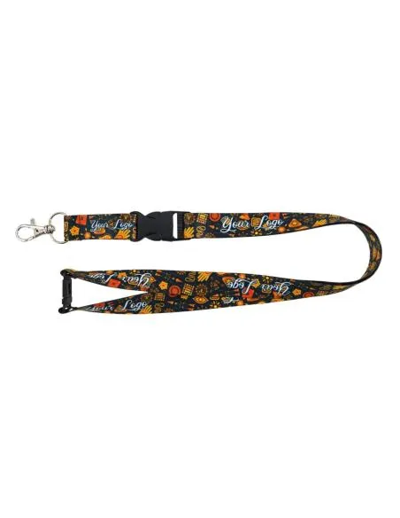 Lanyard de poliéster con hebilla de plástico y cierre de seguridad 20mm Lanyard de poliéster con hebilla de plástico y cierre de seguridad 20mm