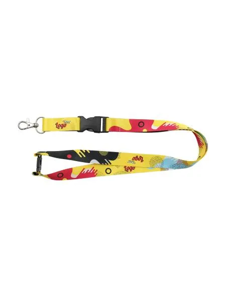 Lanyard de poliéster con hebilla de plástico y cierre de seguridad 20mm Lanyard de poliéster con hebilla de plástico y cierre de seguridad 20mm