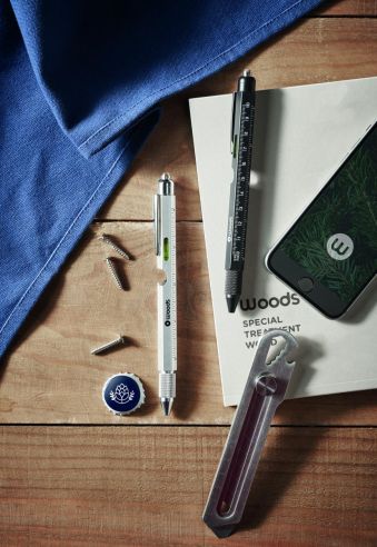 Bolígrafo nivel y regla Ecológico Personalizado...