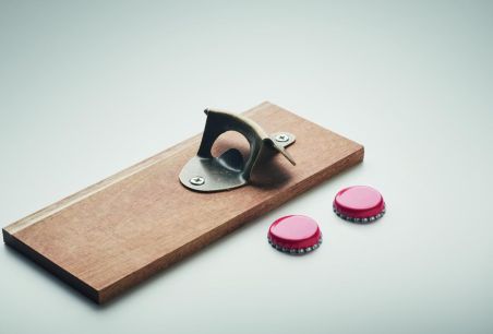 Abrebotellas madera con imán Ecológica Personalizada 7MO2131