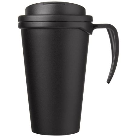Americano® Taza de 350 ml con tapa antigoteo Ecológica Personalizada 6210421