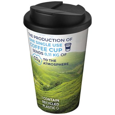 Vaso 350 ml con tapa antigoteo Ecológico...