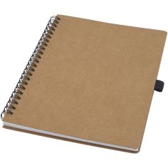 Libreta de tamaño A5 de cartón reciclado con espiral y... - Producto ecológico