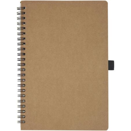 Libreta de tamaño A5 de cartón reciclado con espiral y papel de piedra Ecológica Personalizada 6107732
