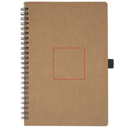 Libreta de tamaño A5 de cartón reciclado con espiral y papel de piedra Ecológica Personalizada 6107732