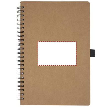 Libreta de tamaño A5 de cartón reciclado con espiral y papel de piedra Ecológica Personalizada 6107732