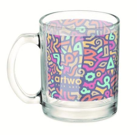 Taza cristal sublima. 300 ml Ecológica Personalizada 7MO6118
