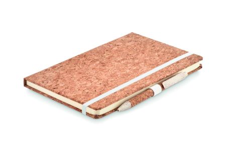 Set libreta bolígrafo corcho Ecológica Personalizada 7MO6202