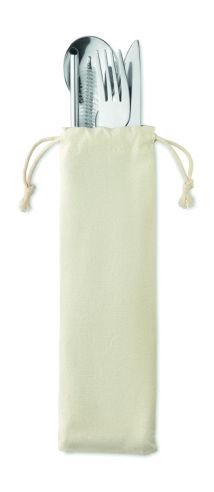 Set de cubiertos acero inox. Ecológico...