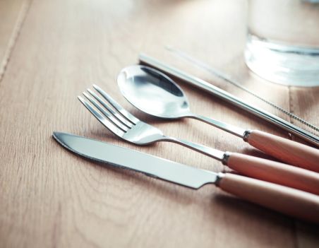 Set de cubiertos acero inox. Ecológico Personalizado 7MO6336