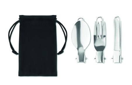 Set cubiertos camping 3 pcs Ecológico Personalizado 7MO6359