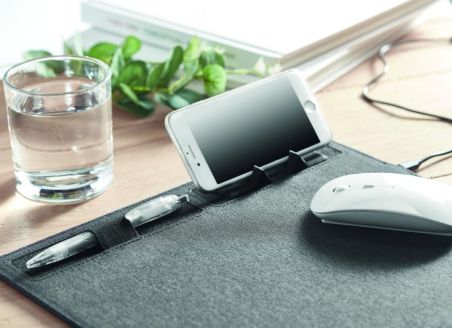 Alfombrilla RPET cargador 15W Ecológica Personalizada 7MO6416