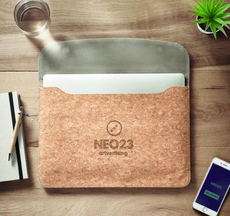 Bolsa de corcho para portátil Ecológica Personalizada 7MO6448