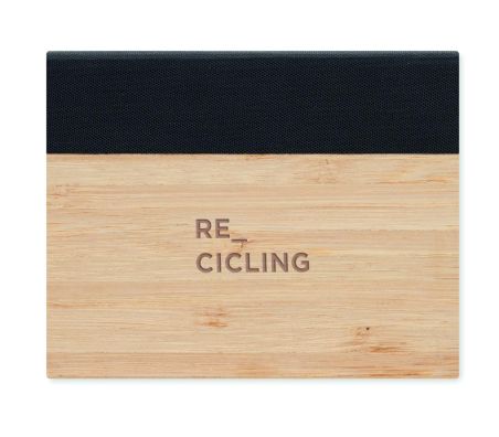 Notas adhesivas en funda bambú Ecológica Personalizada 7MO6529