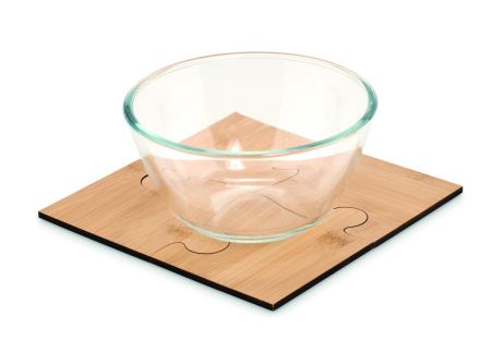 Set de 4 posavasos tipo puzle Ecológico Personalizado 7MO6796