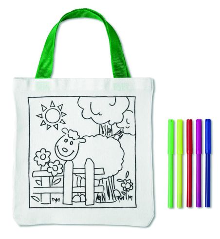 Bolsa para colorear de algodón Ecológica Personalizada 7MO8450