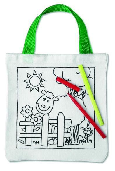 Bolsa para colorear de algodón Ecológica Personalizada 7MO8450