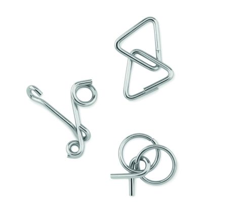 Set de 3 rompecabezas de metal Ecológica Personalizada 7MO9191