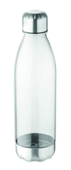 Botella Tritan sin BPA 600ml tapa fondo acero inox