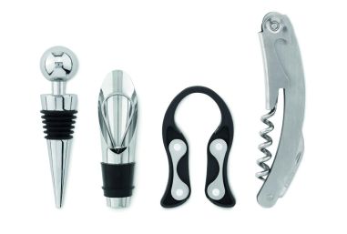 Set de vino y soporte de madera Ecológico...