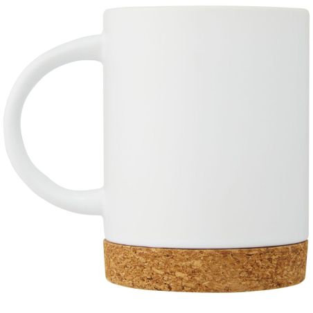 Taza de cerámica de 425 ml con base de corcho Ecológica Personalizada 6100901